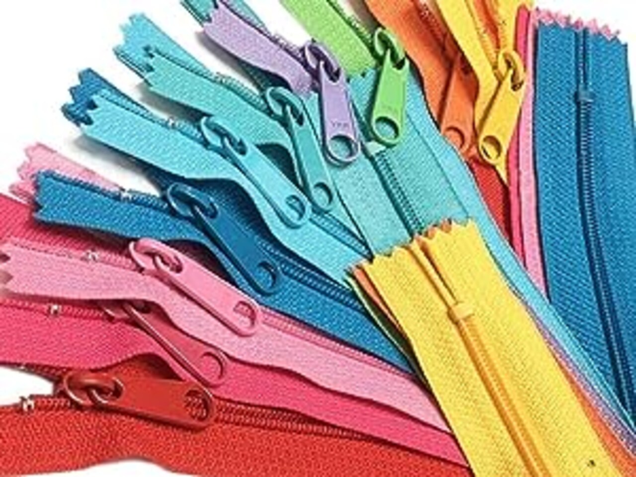 YKK Handbag Zippers #4.5 with Extra-Long Pull - Request Your Own Colors for Your YKK Zipper Assortment - Made in The USA - (25 Zippers) (18" Inches)